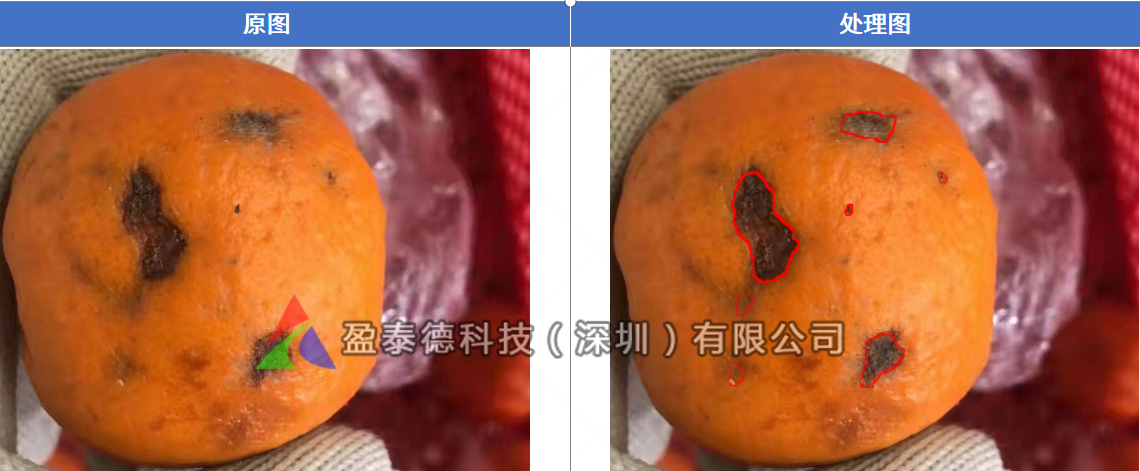 水果自動(dòng)篩選機(jī)（水果不良品機(jī)器視覺(jué)檢測(cè)方案）-機(jī)器視覺(jué)_視覺(jué)檢測(cè)設(shè)備_3D視覺(jué)_缺陷檢測(cè)