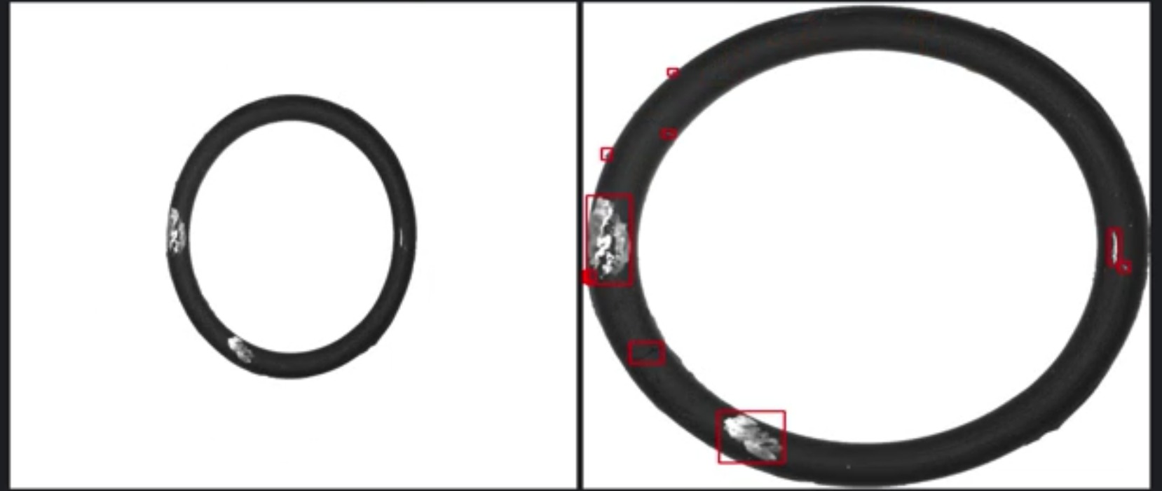 橡膠圈密封圈外觀缺陷視覺檢測-機器視覺_視覺檢測設(shè)備_3D視覺_缺陷檢測