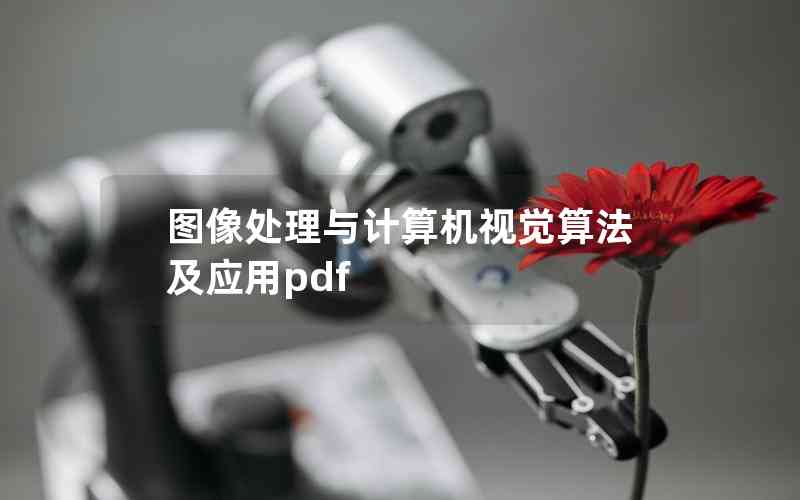 圖像處理與計算機(jī)視覺算法及應(yīng)用pdf
