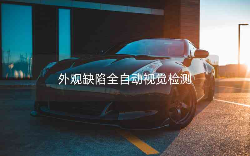 外觀缺陷全自動視覺檢測