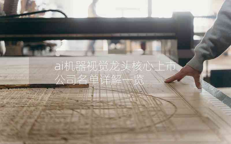 ai機(jī)器視覺龍頭核心上市公司名單詳解一覽