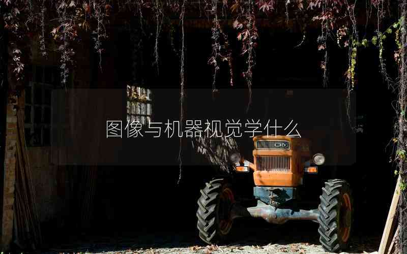 圖像與機(jī)器視覺學(xué)什么