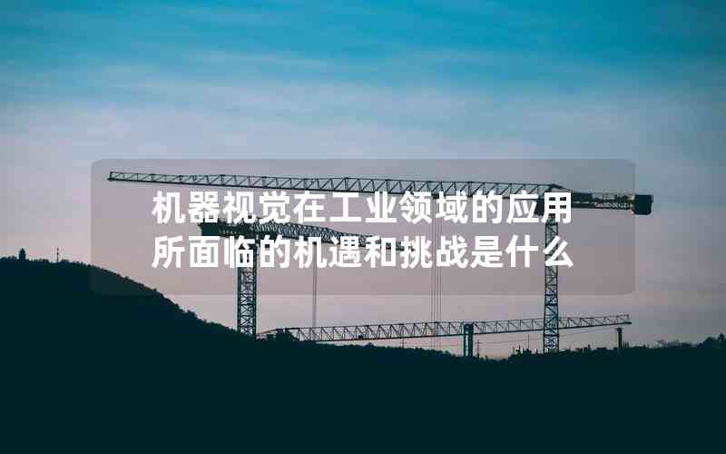 機(jī)器視覺(jué)在工業(yè)領(lǐng)域的應(yīng)用所面臨的機(jī)遇和挑戰(zhàn)是什么