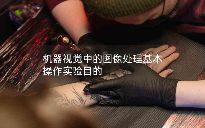 機器視覺中的圖像處理基本操作實驗目的