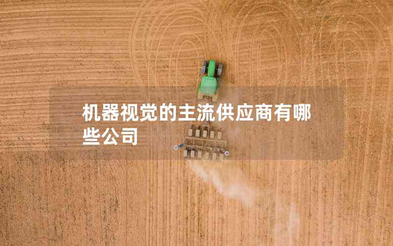 機(jī)器視覺的主流供應(yīng)商有哪些公司