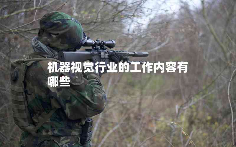 機器視覺行業(yè)的工作內(nèi)容有哪些