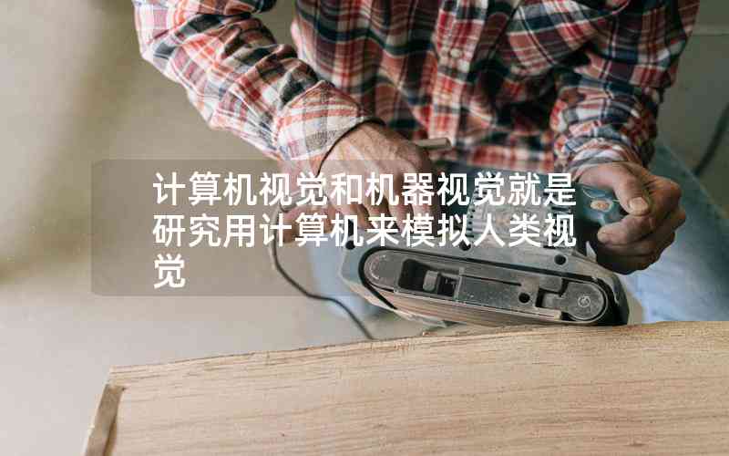 計算機(jī)視覺和機(jī)器視覺就是研究用計算機(jī)來模擬人類視覺