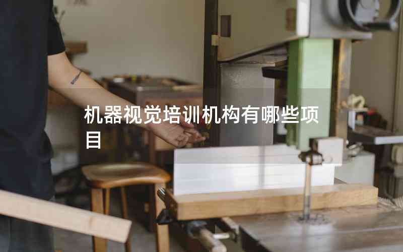 機器視覺培訓機構有哪些項目