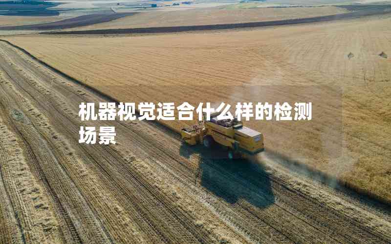 機(jī)器視覺適合什么樣的檢測場景