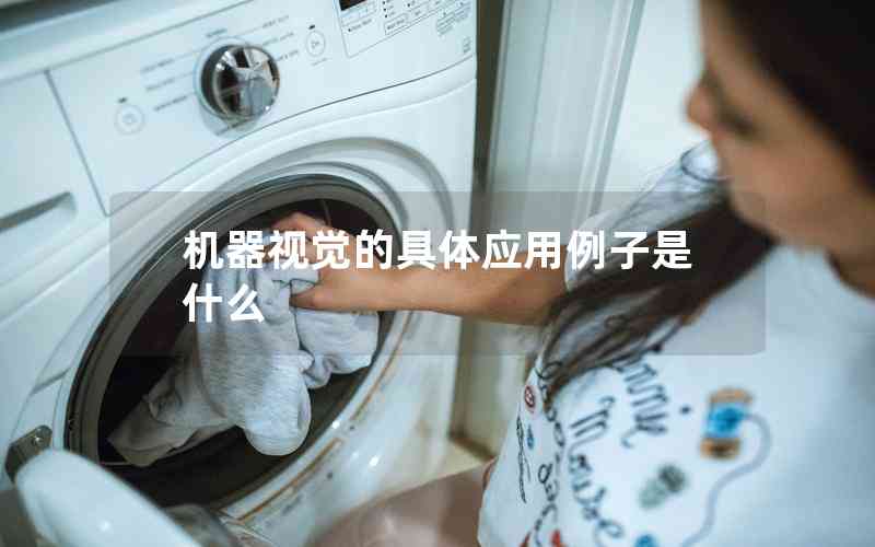 機(jī)器視覺的具體應(yīng)用例子是什么