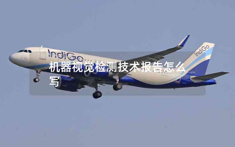 機器視覺檢測技術報告怎么寫