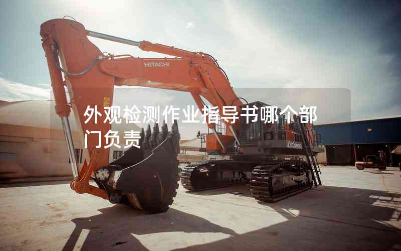 外觀檢測(cè)作業(yè)指導(dǎo)書哪個(gè)部門負(fù)責(zé)