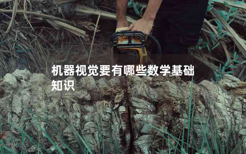 機(jī)器視覺要有哪些數(shù)學(xué)基礎(chǔ)知識