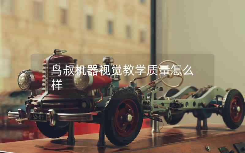 鳥叔機(jī)器視覺教學(xué)質(zhì)量怎么樣
