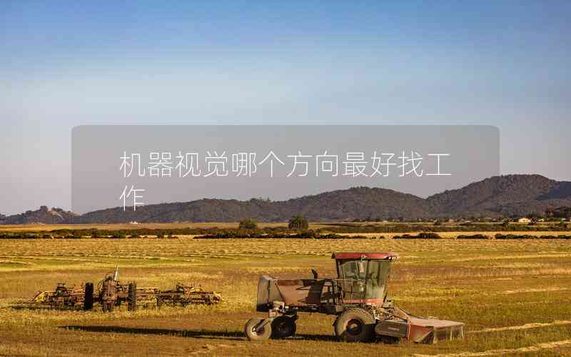 機(jī)器視覺哪個(gè)方向最好找工作