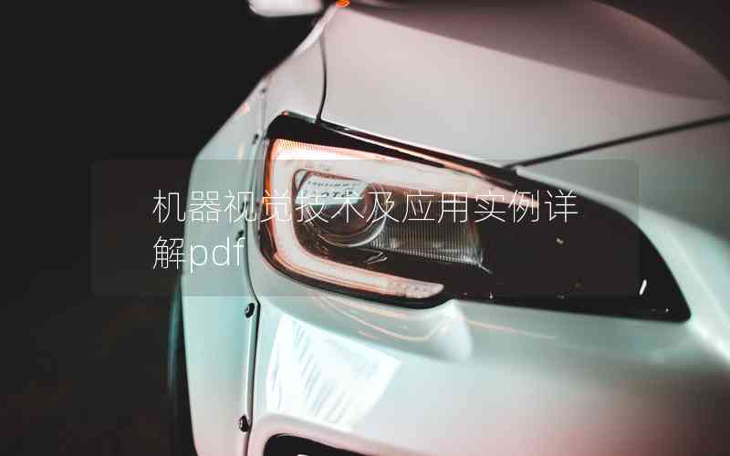 機(jī)器視覺(jué)技術(shù)及應(yīng)用實(shí)例詳解pdf