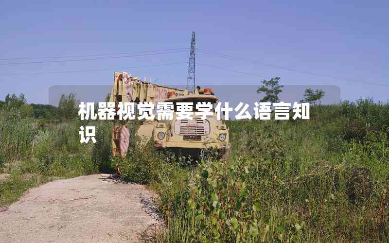 機(jī)器視覺需要學(xué)什么語(yǔ)言知識(shí)