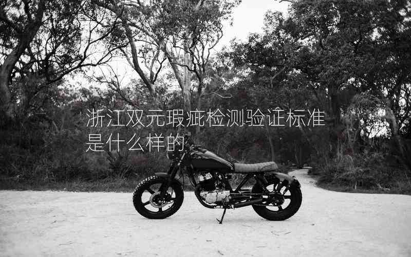浙江雙元瑕疵檢測驗(yàn)證標(biāo)準(zhǔn)是什么樣的