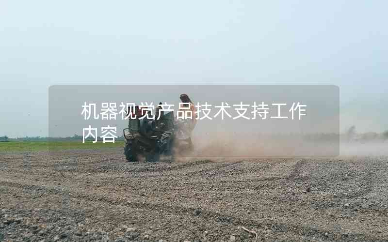 機(jī)器視覺(jué)產(chǎn)品技術(shù)支持工作內(nèi)容
