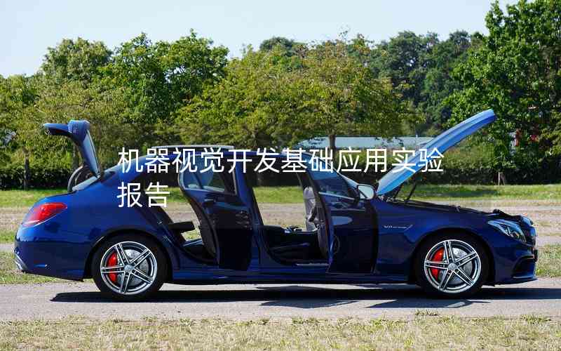 機器視覺開發(fā)基礎應用實驗報告