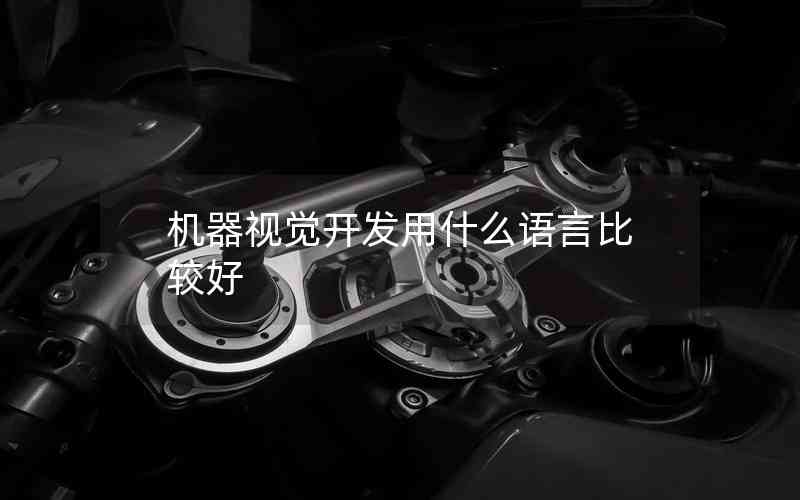 機(jī)器視覺(jué)開(kāi)發(fā)用什么語(yǔ)言比較好