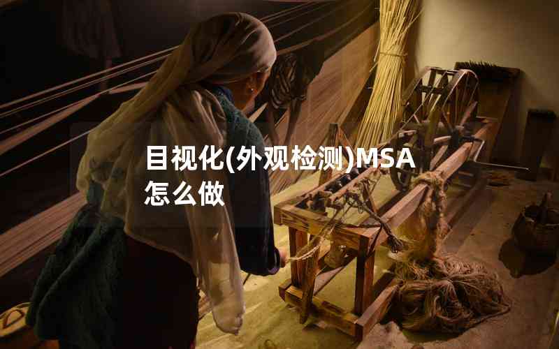 目視化(外觀檢測)MSA怎么做