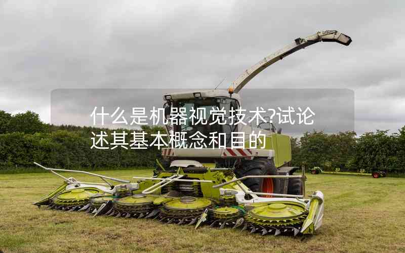 什么是機(jī)器視覺(jué)技術(shù)?試論述其基本概念和目的