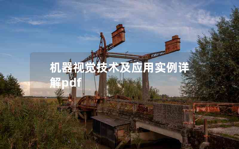 機(jī)器視覺技術(shù)及應(yīng)用實(shí)例詳解pdf