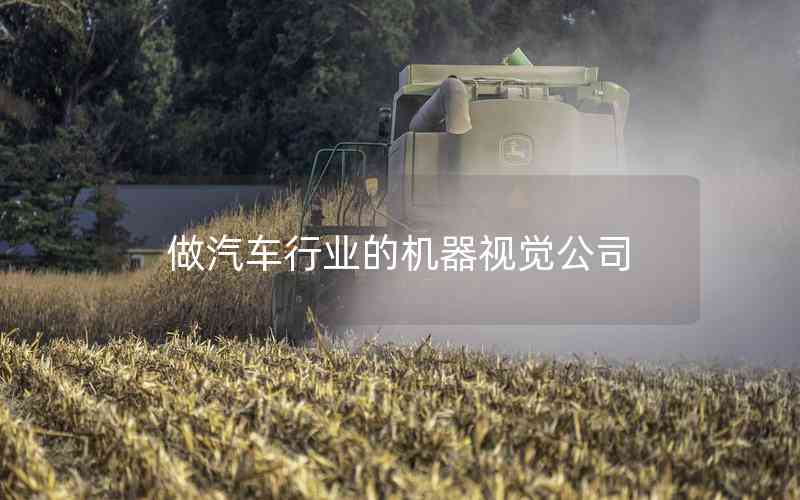 做汽車行業(yè)的機器視覺公司