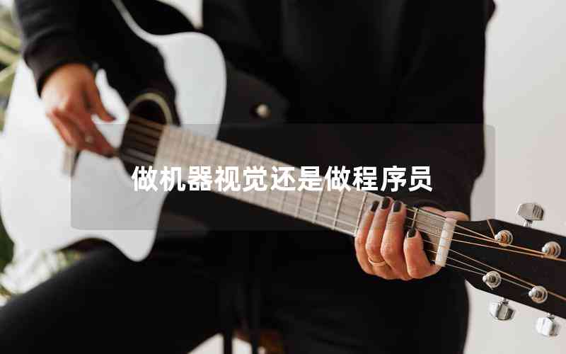 做機(jī)器視覺(jué)還是做程序員